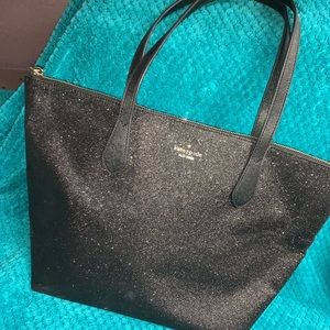 Black glitter Kate Spade Purse